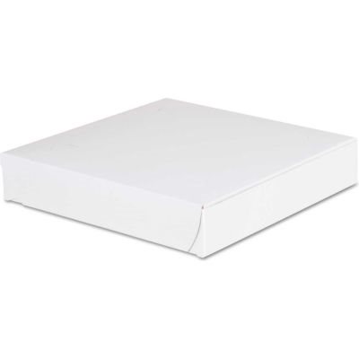 Boîte à pizza plate blanche 9'' 250 / pqt 