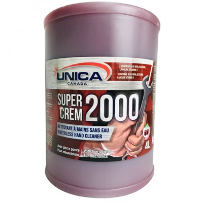 2000-Super Crem Unica Canada ,savon à main avec pierre ponce 4X4L