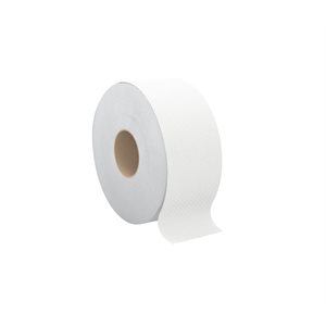 Papier hygiénique Mini-Jumbo 2 plis , centre de 3.3'' , 8 rouleaux de 600' 