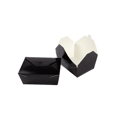 Boîte en carton noire pâtisserie 7.5''X5.5''X 3.5'' 4X40 / cs