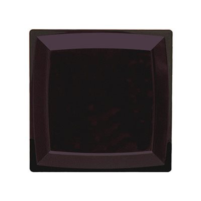 Assiette carrée noire Polar 9.25'' 120 / cs 385096 / MS 10KB 