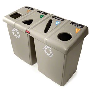 Station de recyclage 53''X 24''X35.5'' beige 