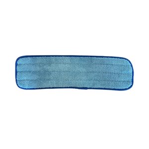 Tampon microfibre bleu 19 '' à velcro 